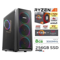 AMD Ryzen 2200G 8GB DDR4 256GB M.2 SSD VEGA 8 APU Gaming Kasa