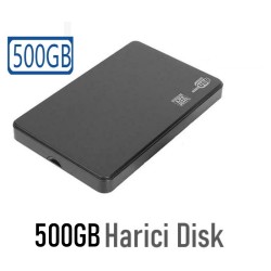 500GB USB 2.0 Siyah Harici Taşınabilir Disk