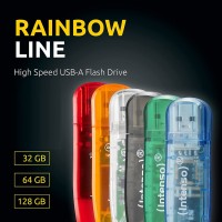 32GB USB2.0 3502480 Rainbow Line INTENSO USB BELLEK